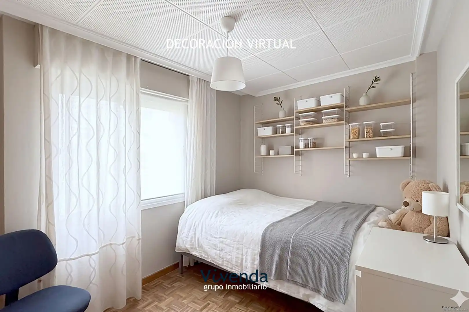 Bedroom of Flat for sale in Móstoles  with Heating, Parquet flooring and Terrace