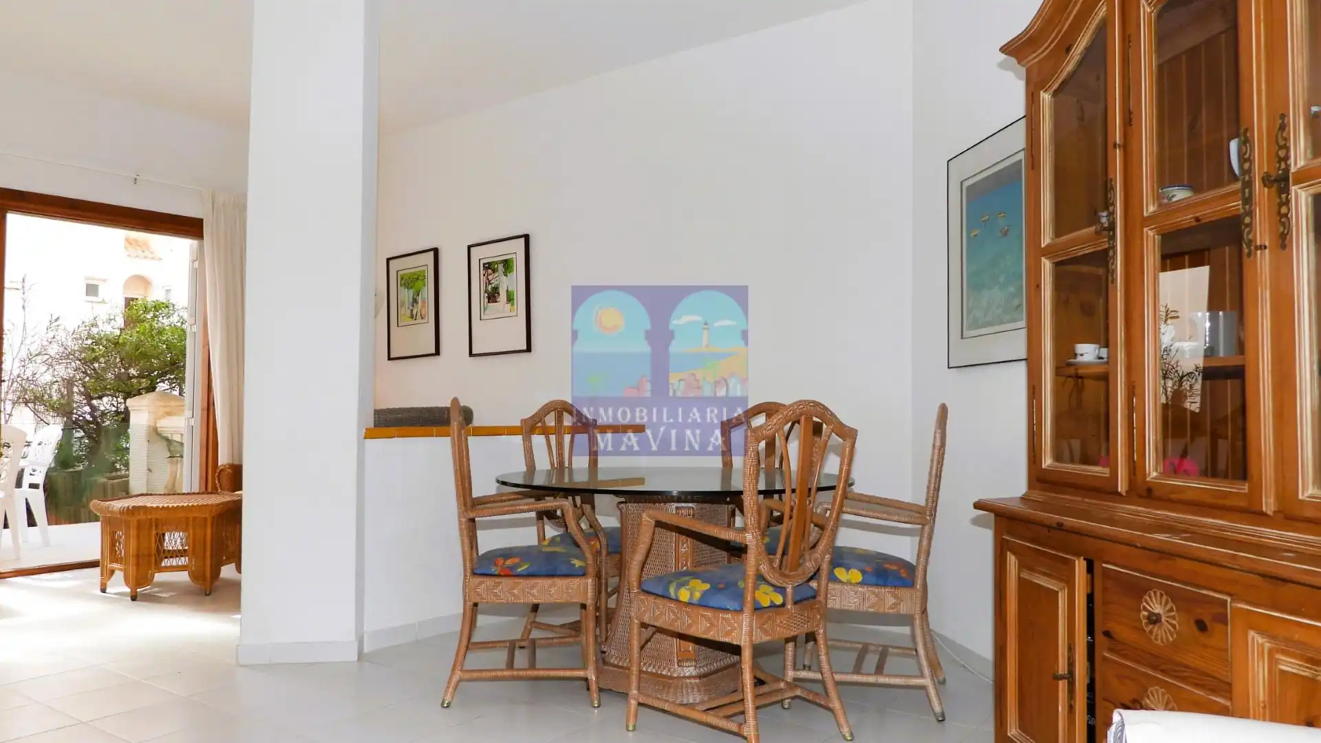 Esszimmer von Einfamilien-Reihenhaus zum Verkauf in La Manga del Mar Menor mit Heizung, Privatgarten und Terrasse