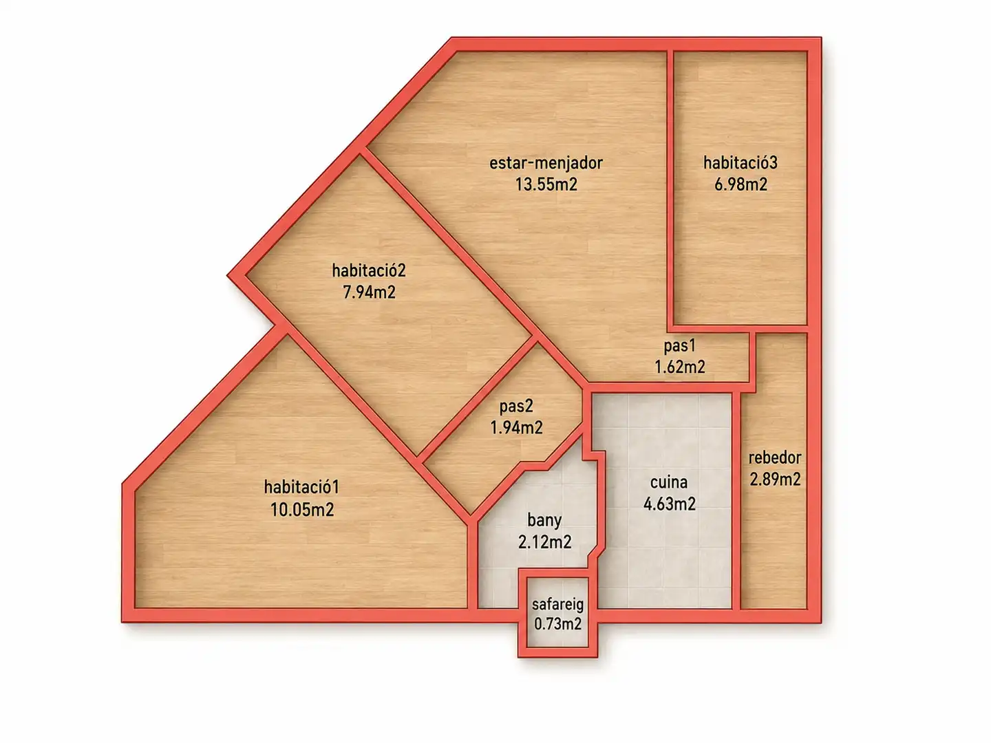 Piso en venta en Barcelona con Calefacción, Parquet y Horno