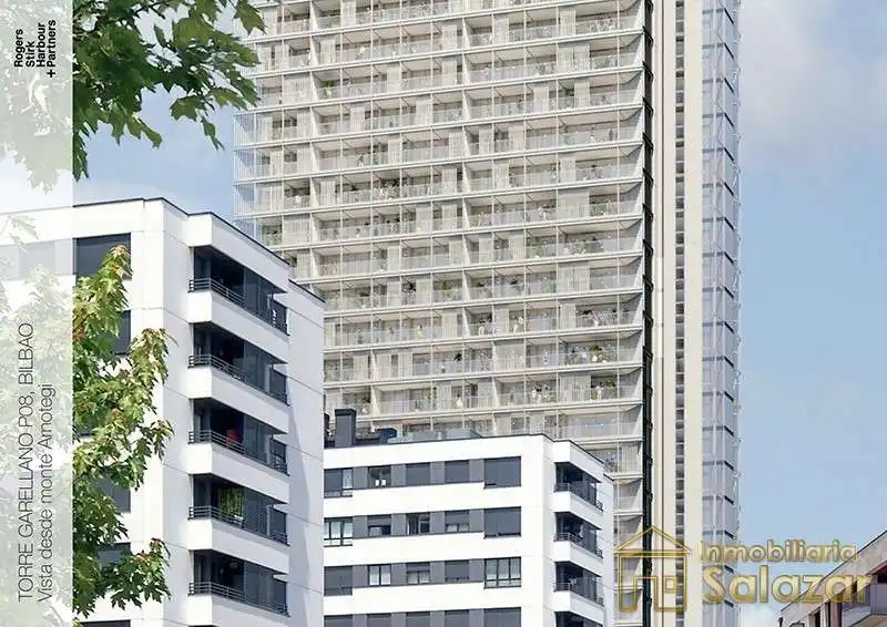 Vista exterior de Piso en venta en Bilbao  con Aire acondicionado, Calefacción y Jardín privado