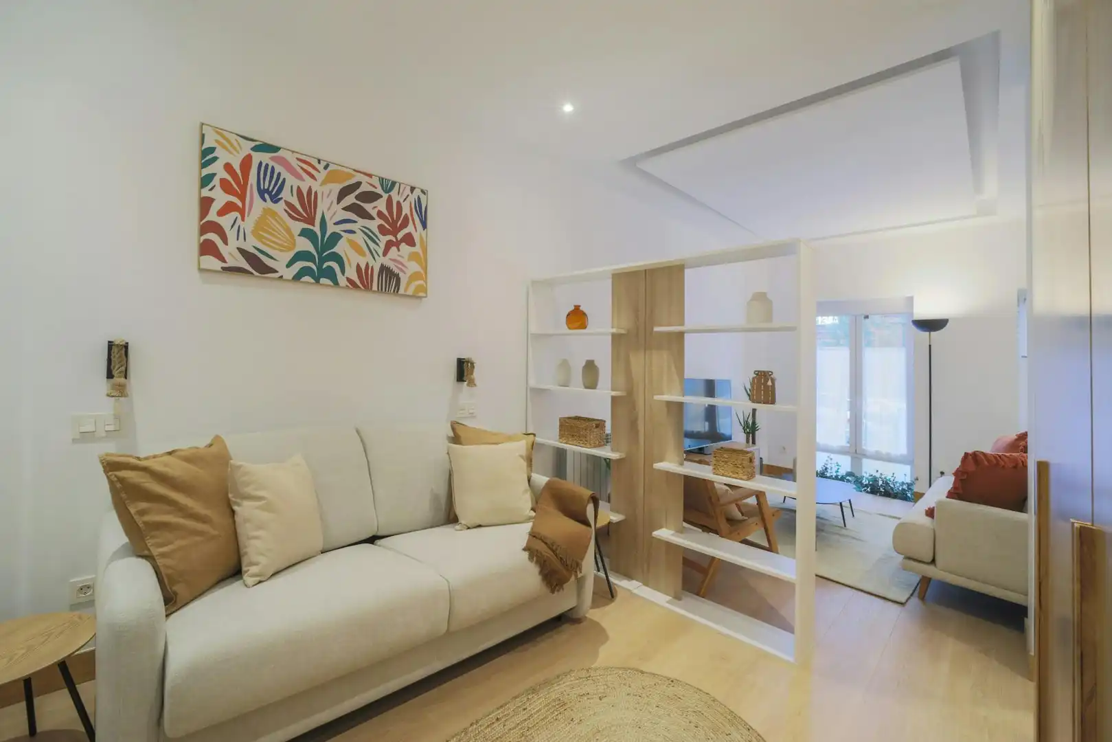 Sala de estar de Piso de alquiler en Madrid con Aire acondicionado y Lavadora