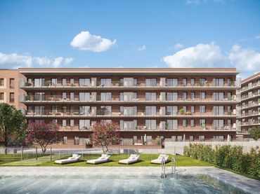 Pis d'obra nova amb piscina en venda a Carrer Cantàbria 21