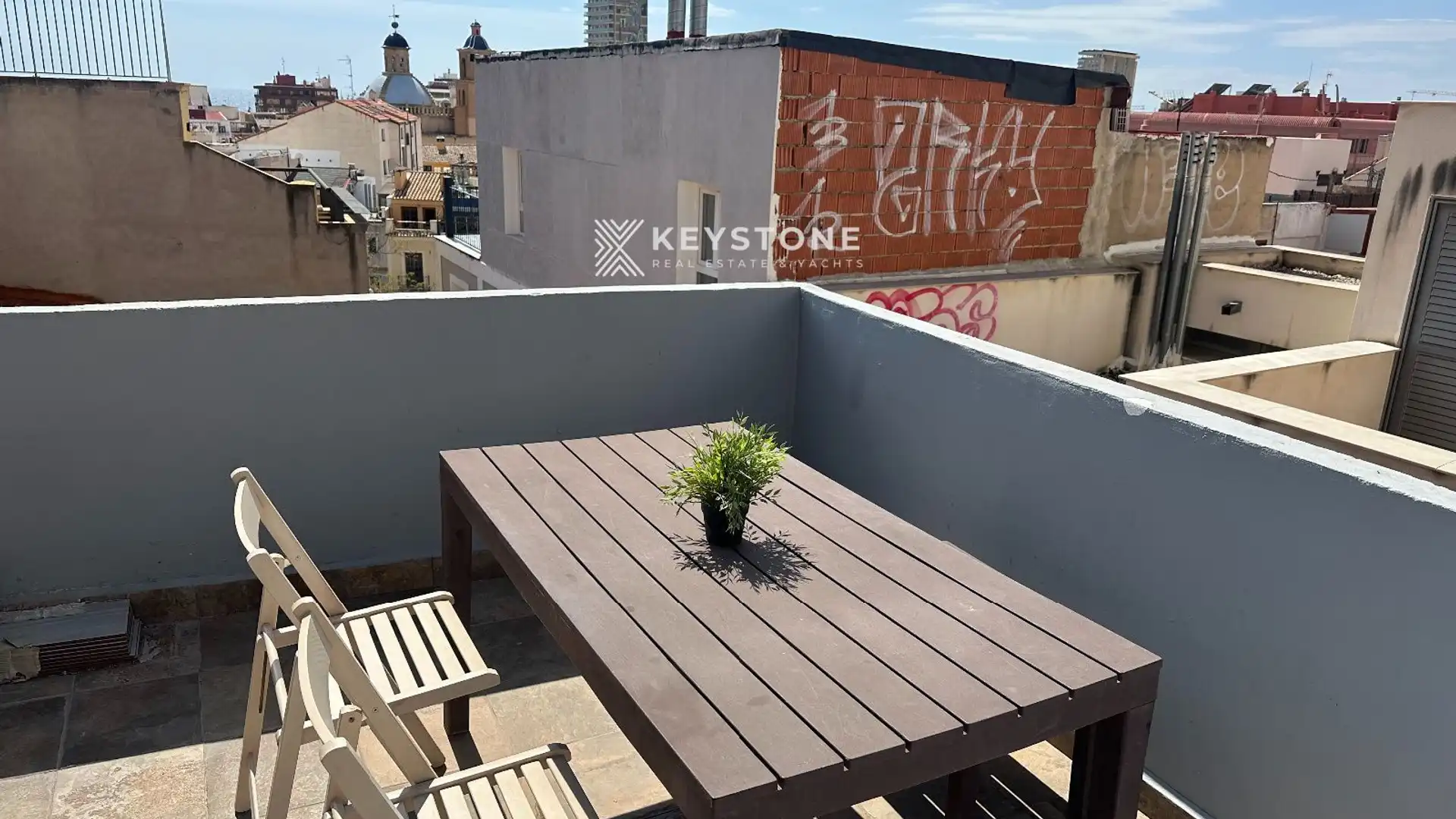 Terraza de Ático en venta en Alicante / Alacant con Aire acondicionado, Terraza y Amueblado