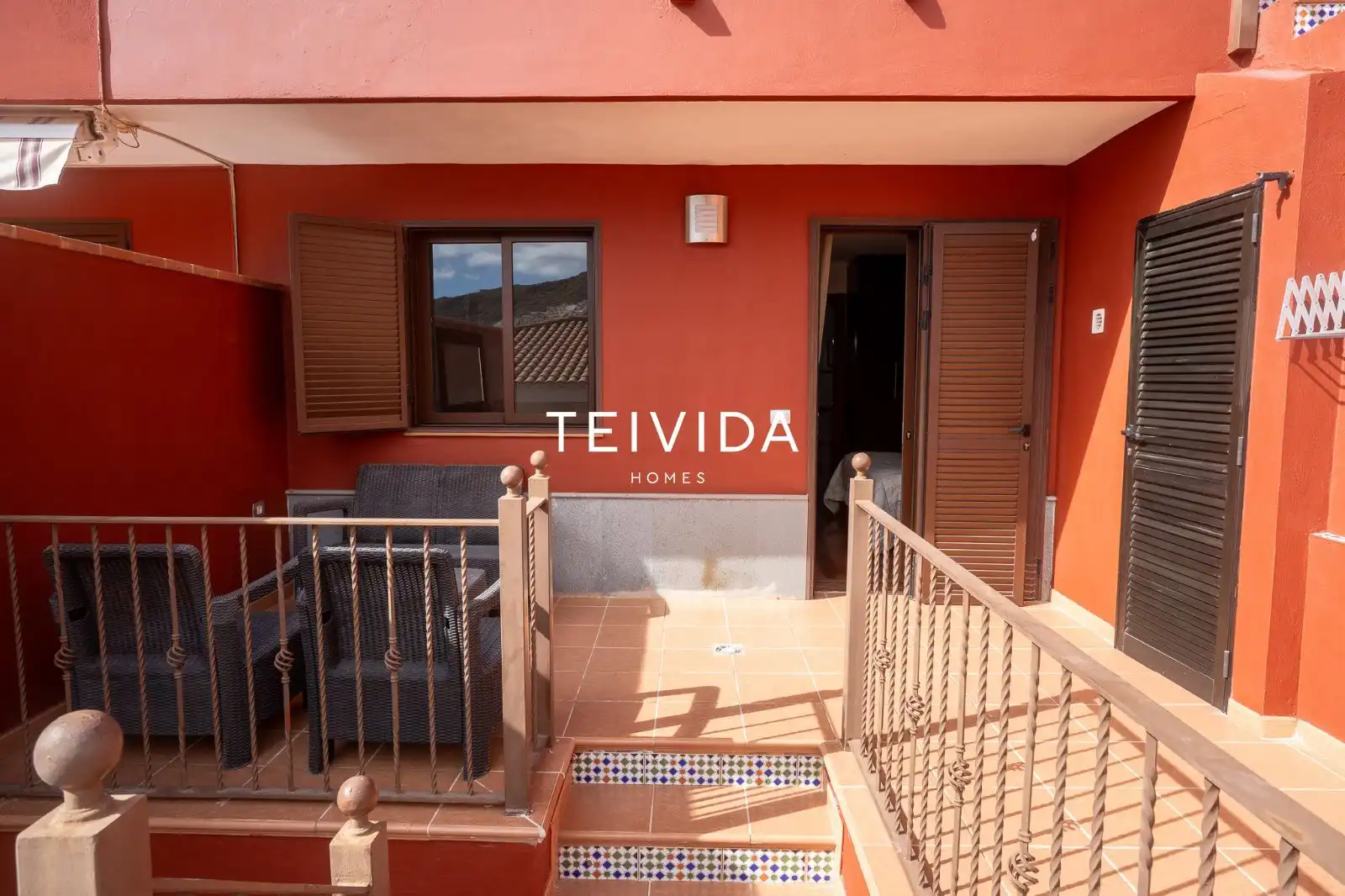 Terrasse von Wohnung zur Miete in Adeje mit Klimaanlage, Terrasse und Möbliert