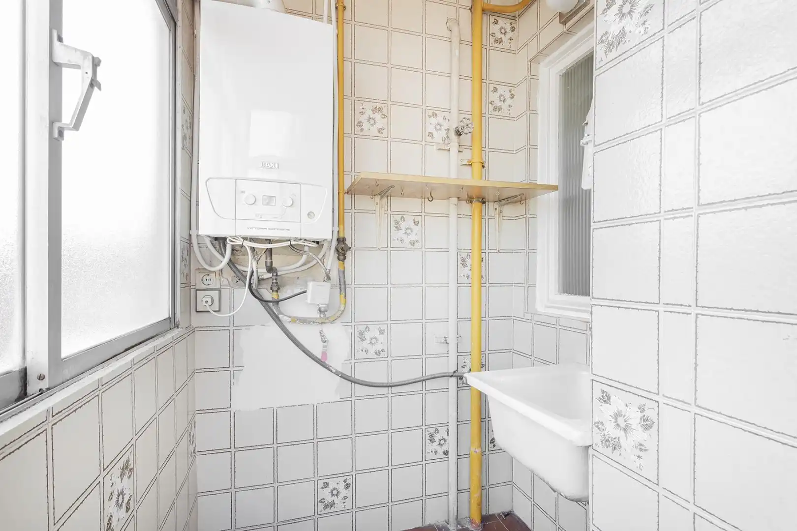 Badezimmer von Wohnung zum Verkauf in Barcelona mit Heizung, Terrasse und Balkon