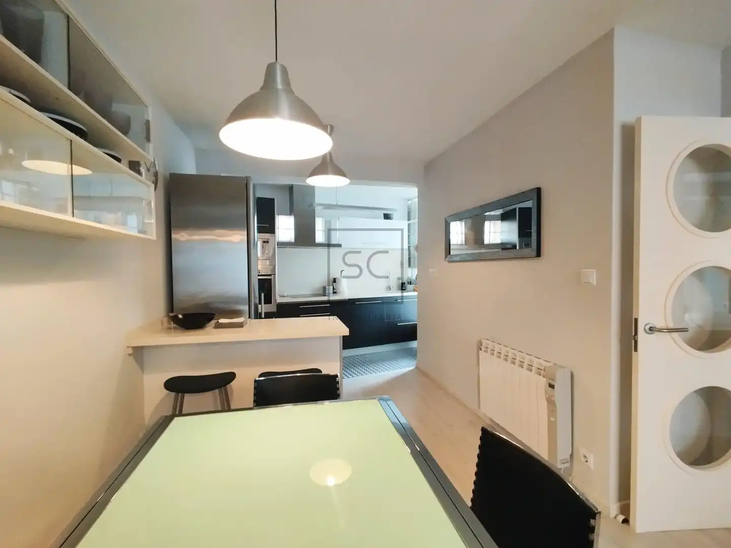 Kitchen of Flat for rent in Ferrol  with Heating and Furnished