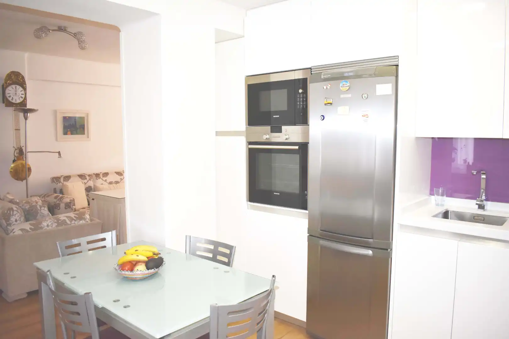 Kitchen of Flat for rent in Granada  with Air Conditioner, Heating and Furnished