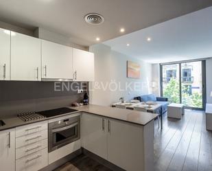 Kitchen of Apartment to rent in  Barcelona Capital  with Air Conditioner, Heating and Terrace