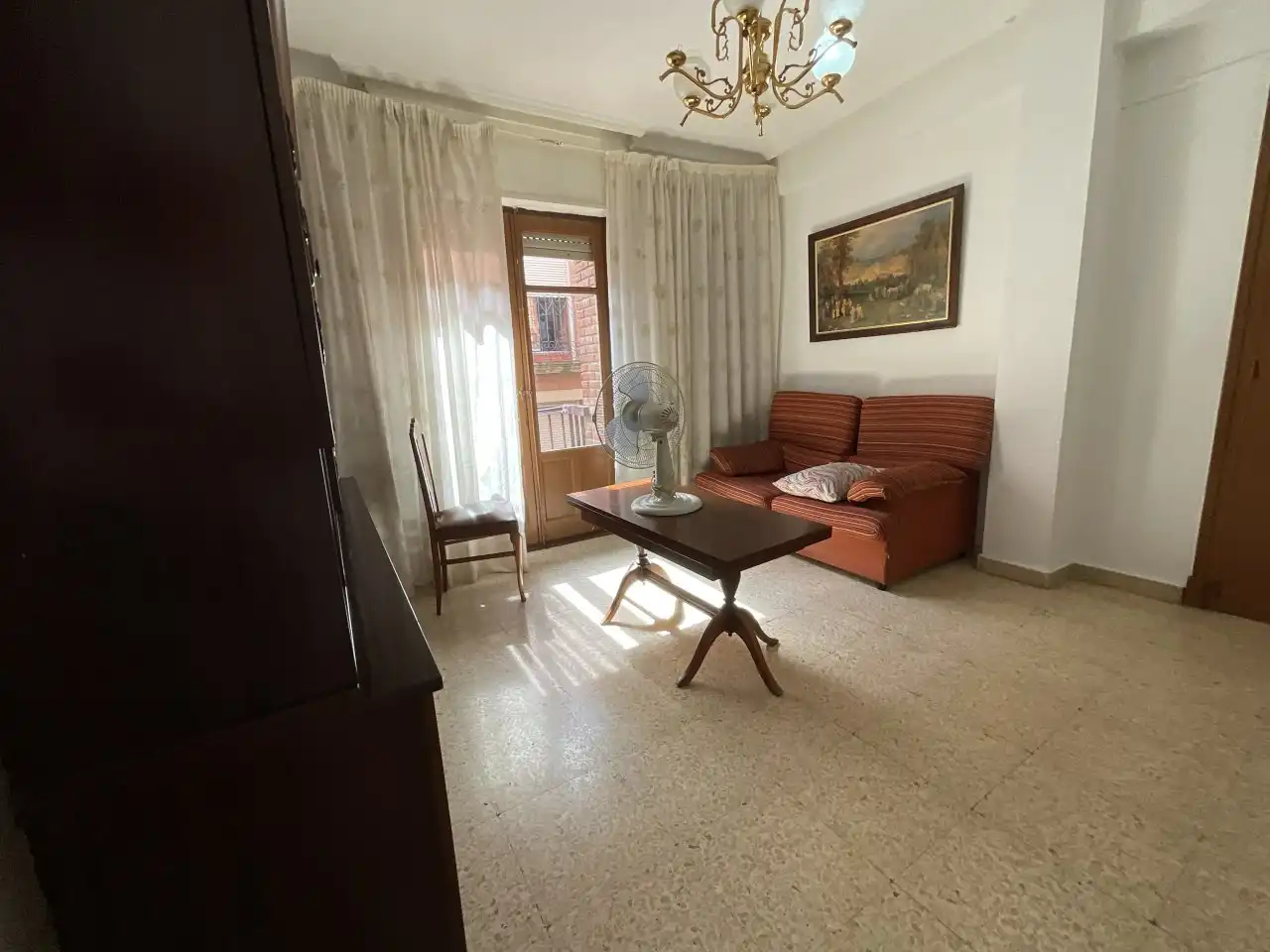 Living room of Flat for sale in Santo Domingo de la Calzada  with Heating, Furnished and Balcony