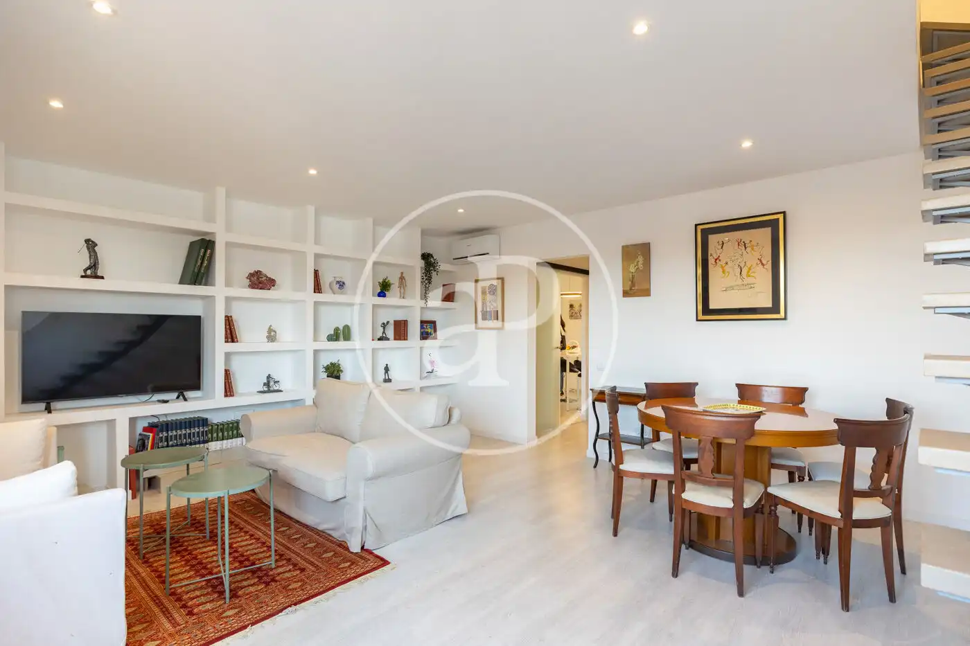 Living room of Flat for sale in Barcelona  with Air Conditioner, Heating and Furnished