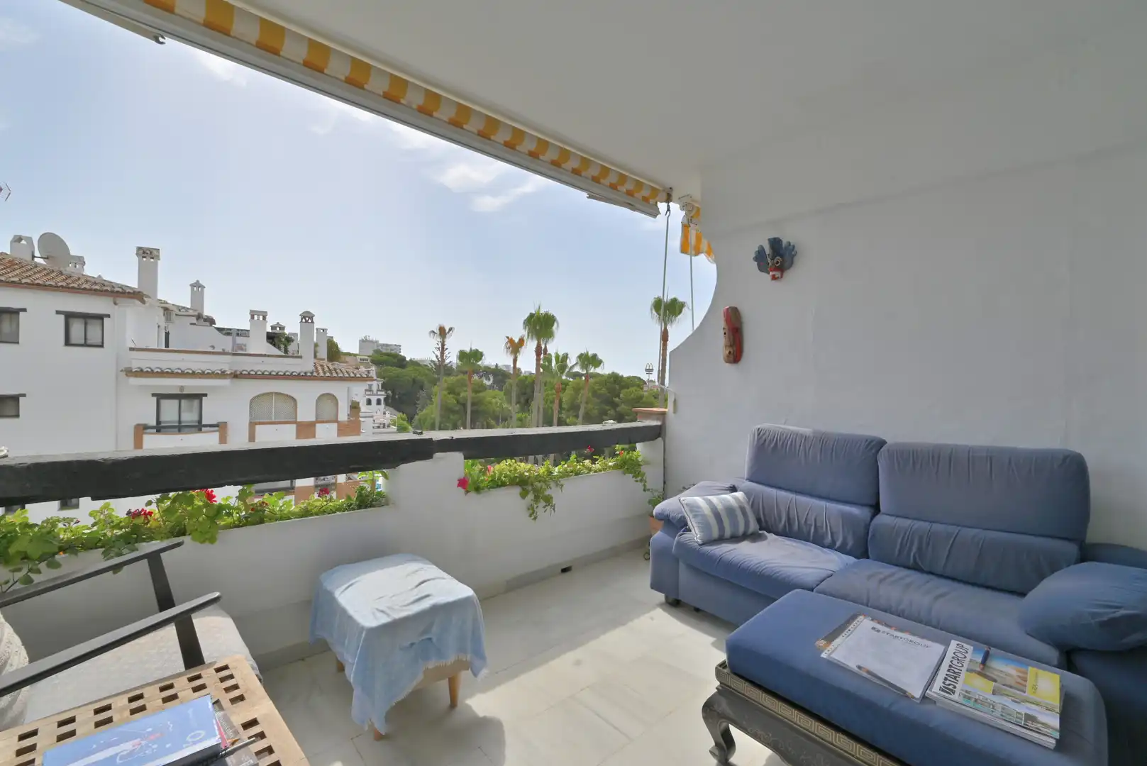 Terraza de Apartamento en venta en Mijas con Terraza, Piscina y Amueblado