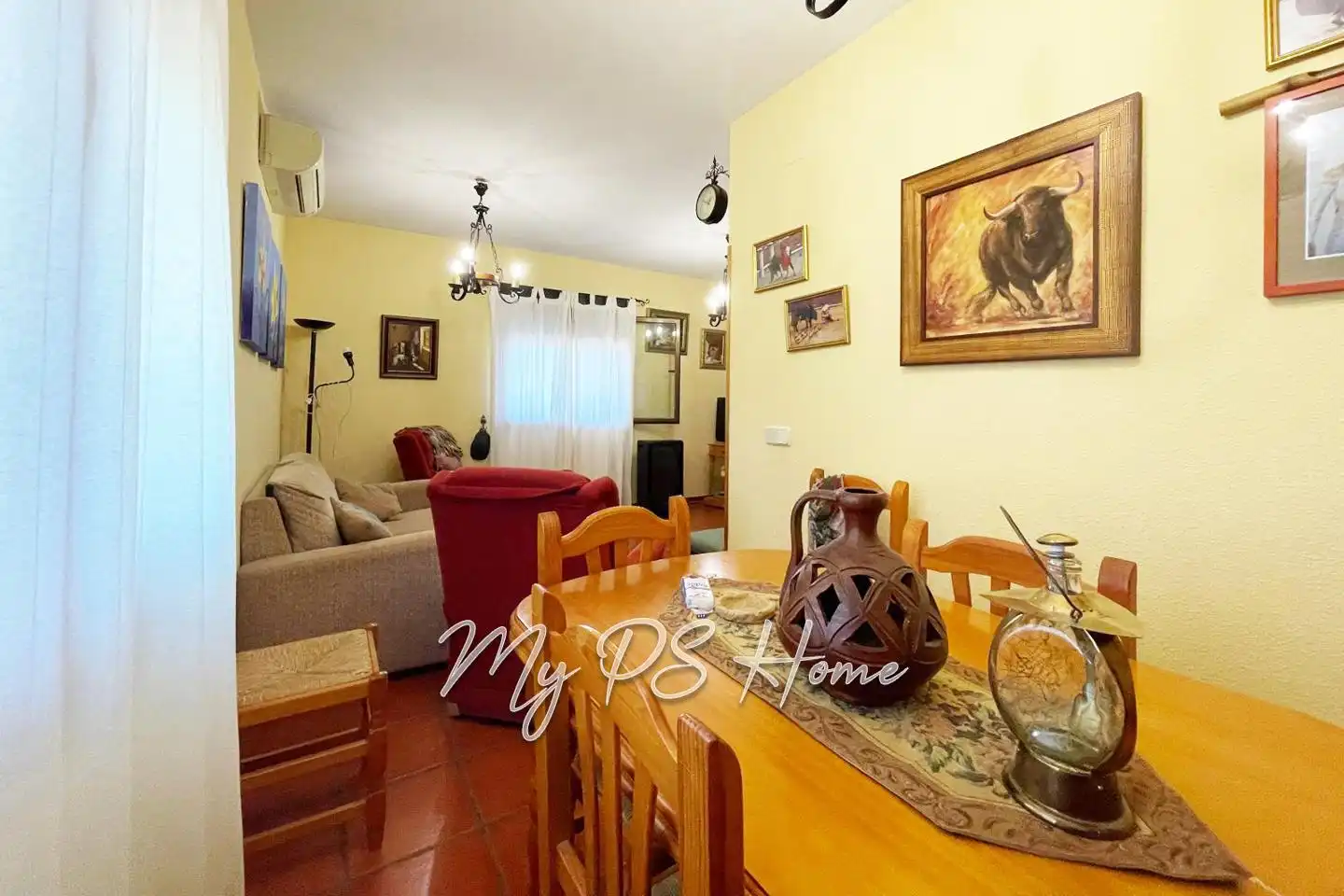 Sala de estar de Casa o chalet en venta en Barajas de Melo con Aire acondicionado, Jardín privado y Amueblado