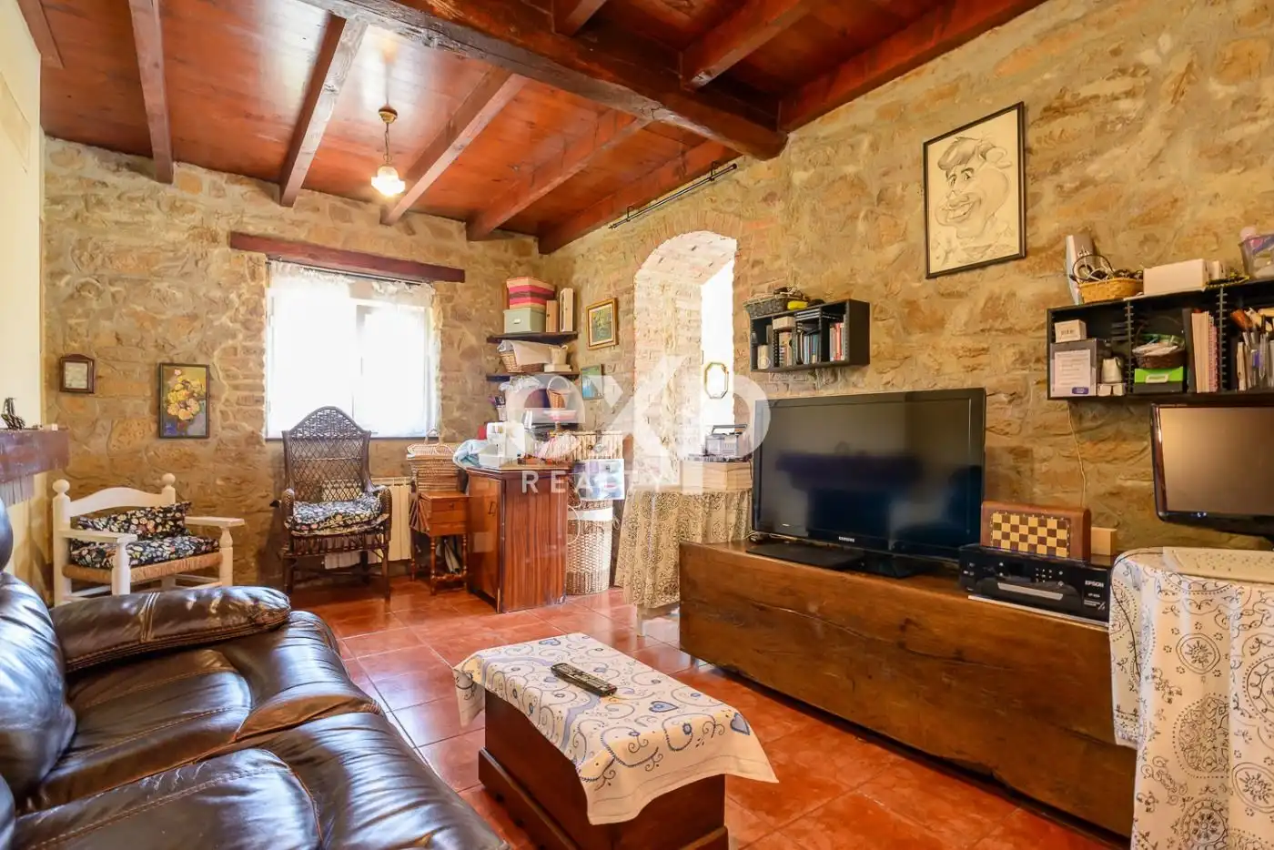 Living room of Houses for sale in Langreo  with Heating, Private garden and Swimming Pool