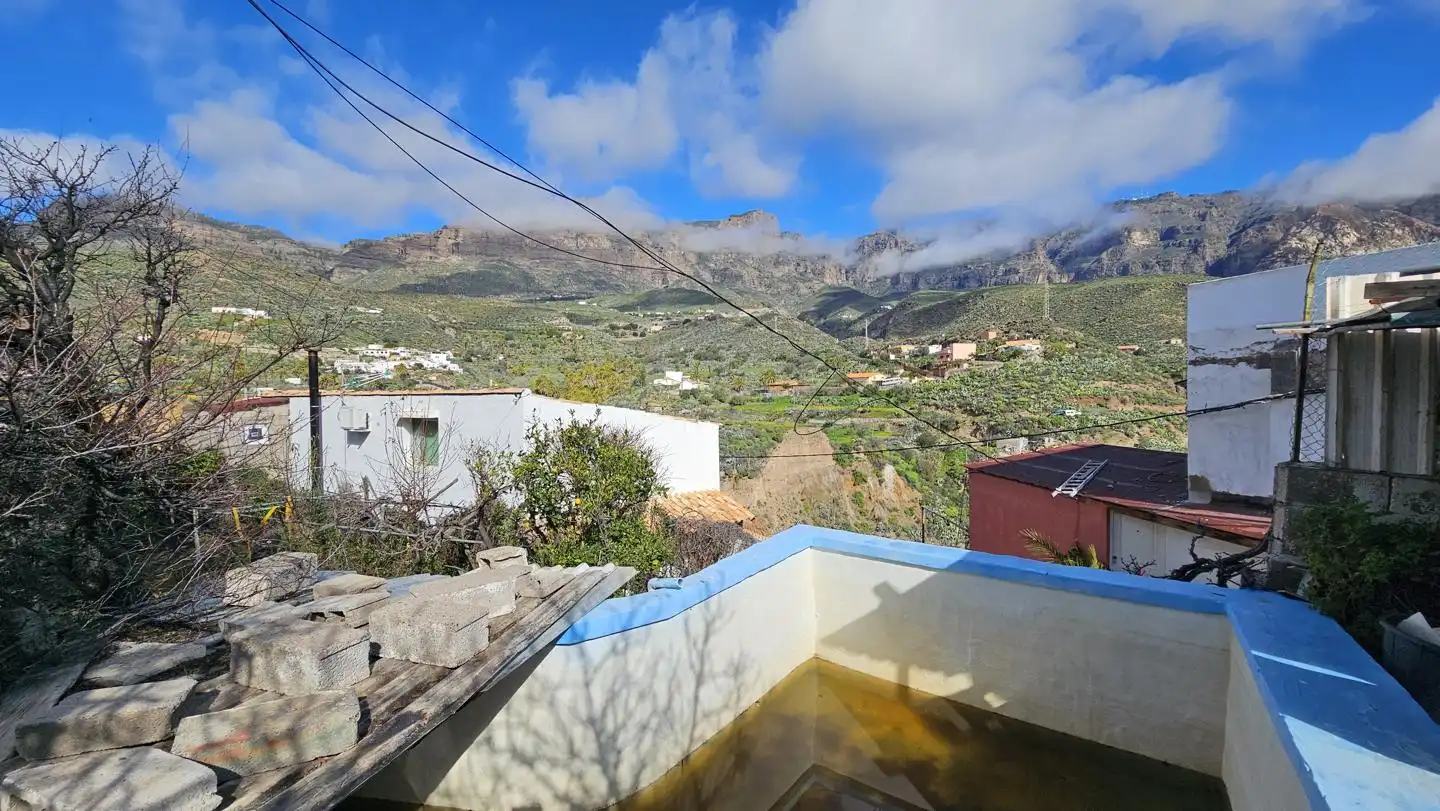 Vista exterior de Casa o xalet en venda en San Bartolomé de Tirajana amb Jardí privat, Terrassa i Piscina