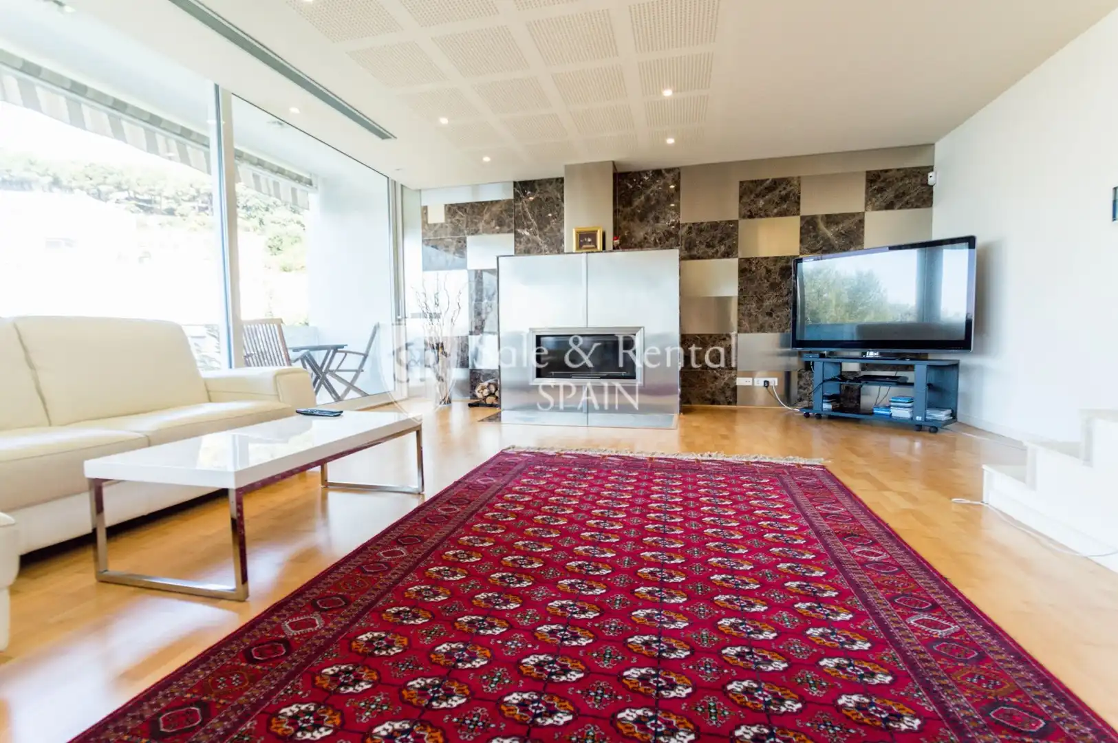 Sala d'estar de Casa o xalet en venda en Lloret de Mar amb Aire condicionat, Jardí privat i Terrassa