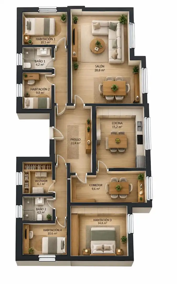 Piso en venta en Córdoba con Aire acondicionado y Calefacción