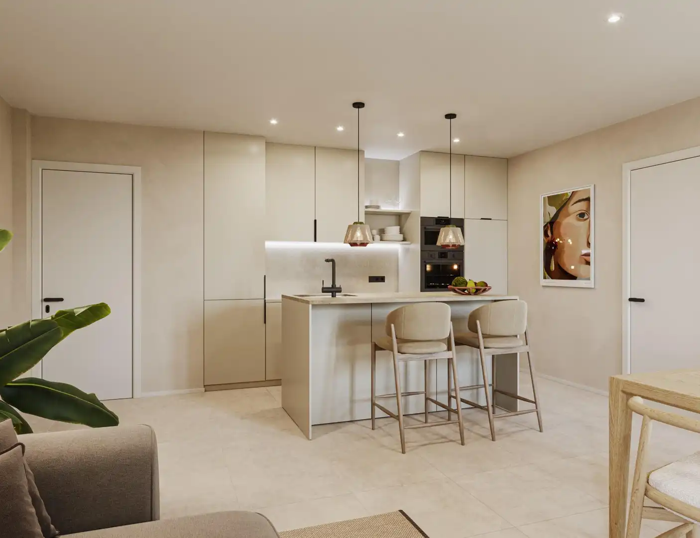 Cocina de Piso en venta en Sant Joan d'Alacant con Trastero, Balcón y Piscina comunitaria