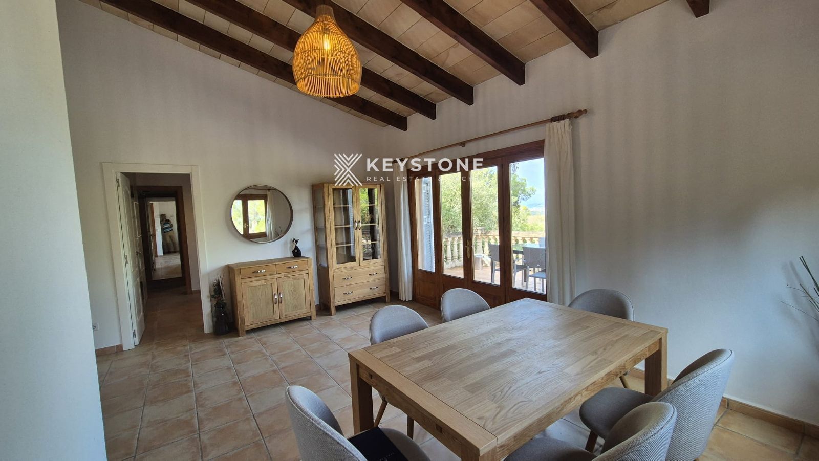 Menjador de Casa o xalet de lloguer en  Palma de Mallorca amb Aire condicionat, Terrassa i Moblat
