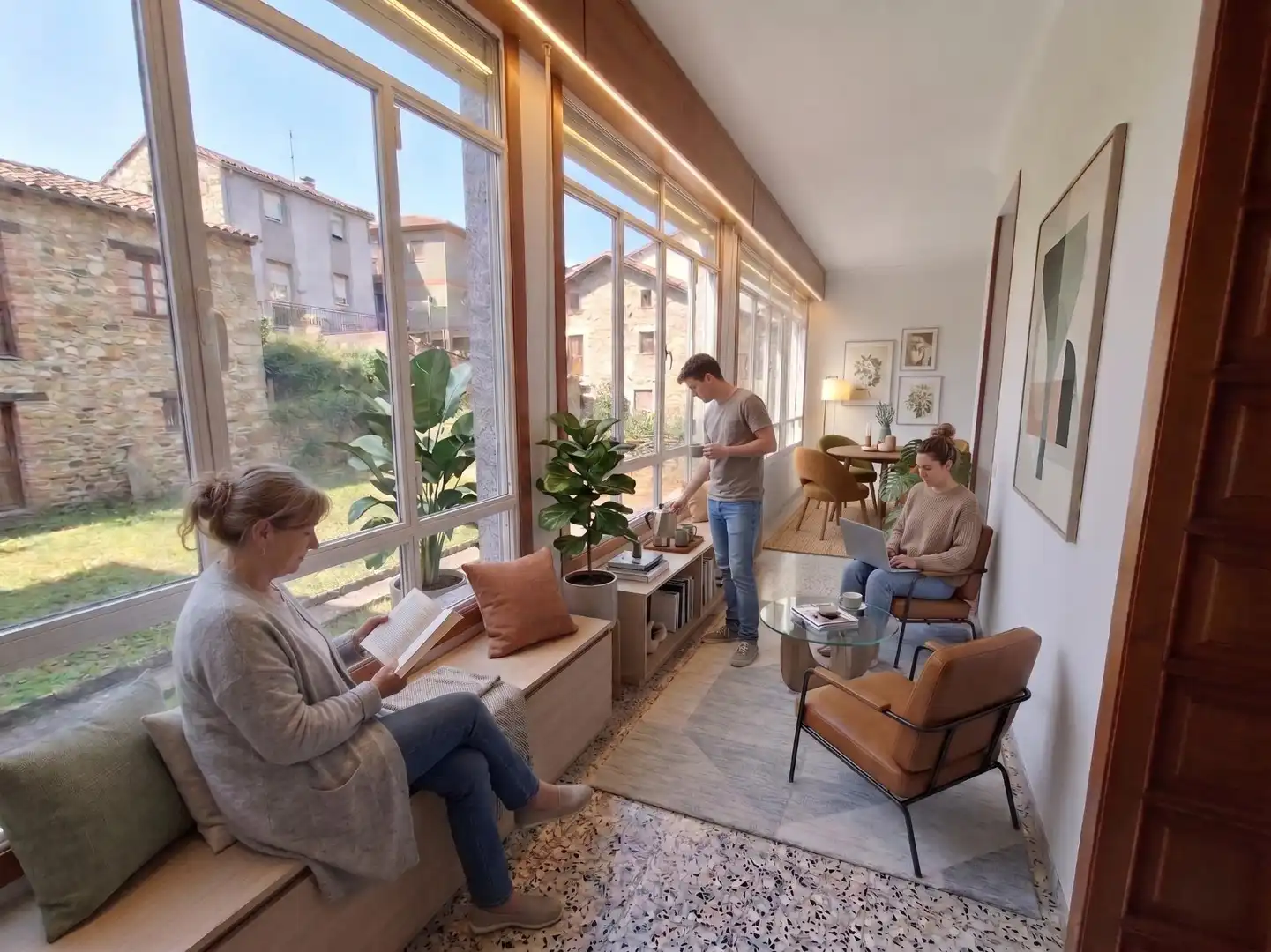 Sala d'estar de Casa o xalet en venda en Ourense Capital  amb Moblat