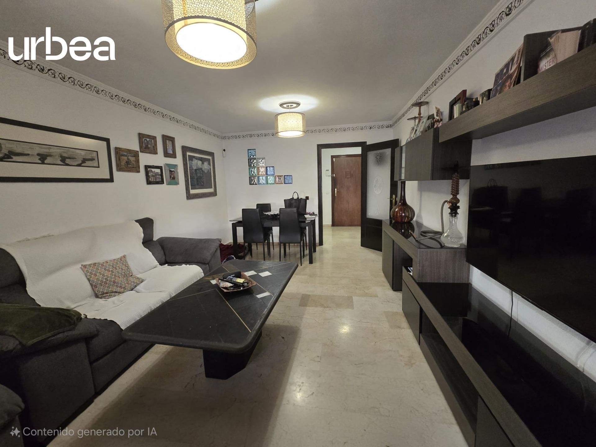 Sala d'estar de Pis en venda en Málaga Capital amb Aire condicionat, Parquet i Terrassa