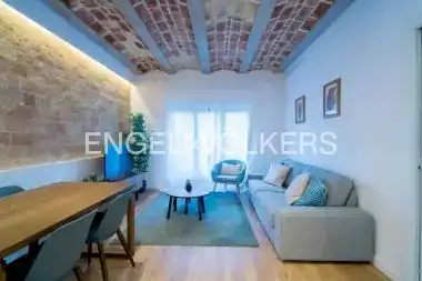 Living room of Flat for sale in Barcelona  with Air Conditioner, Heating and Parquet flooring