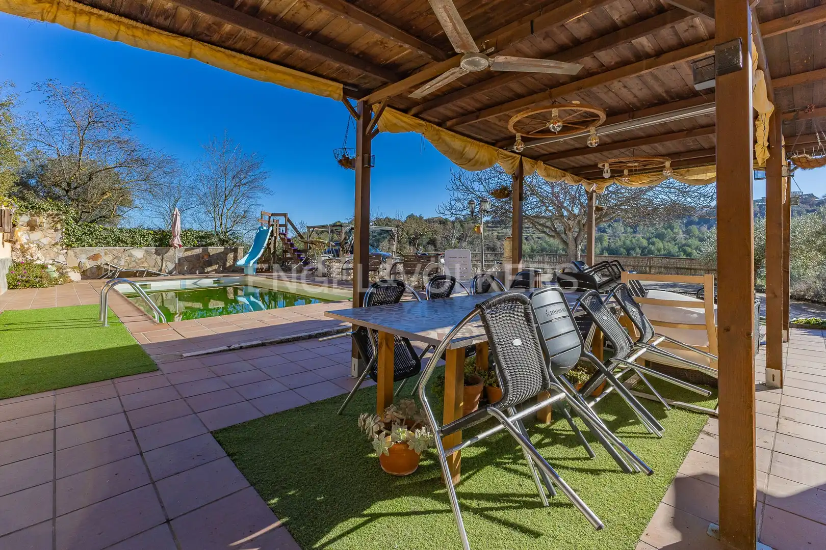 Terraza de Finca rústica en venta en Fonollosa con Calefacción, Jardín privado y Terraza