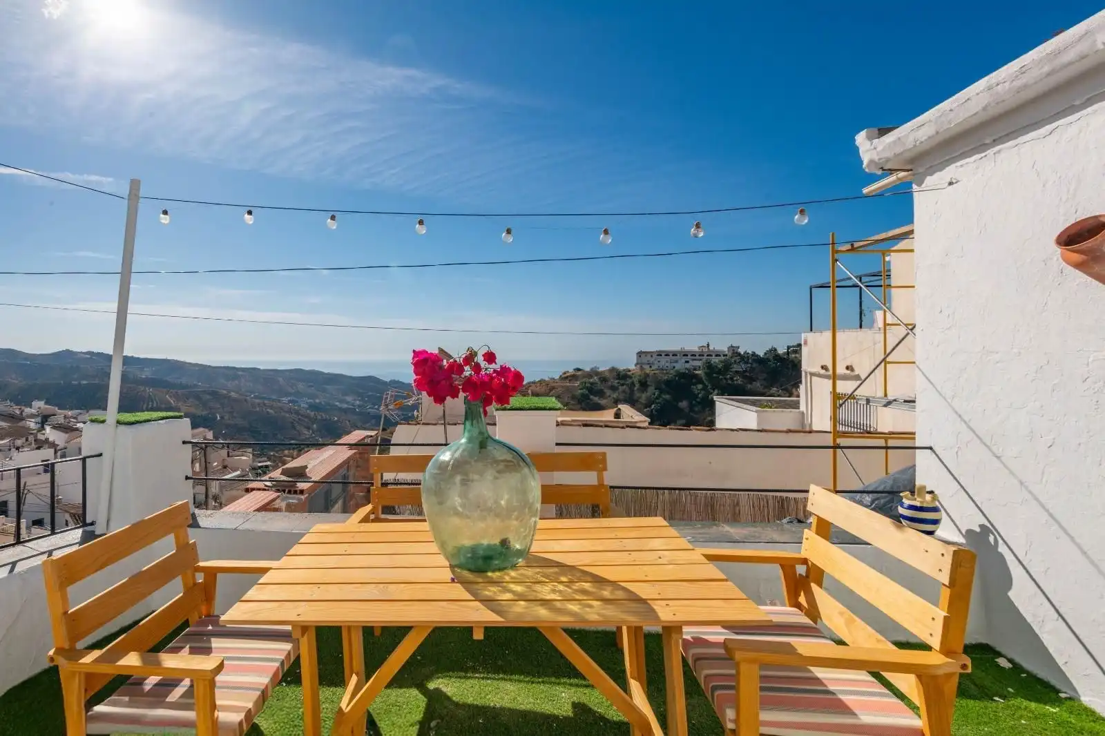 Terrassa de Finca rústica en venda en Moclinejo amb Aire condicionat, Jardí privat i Terrassa
