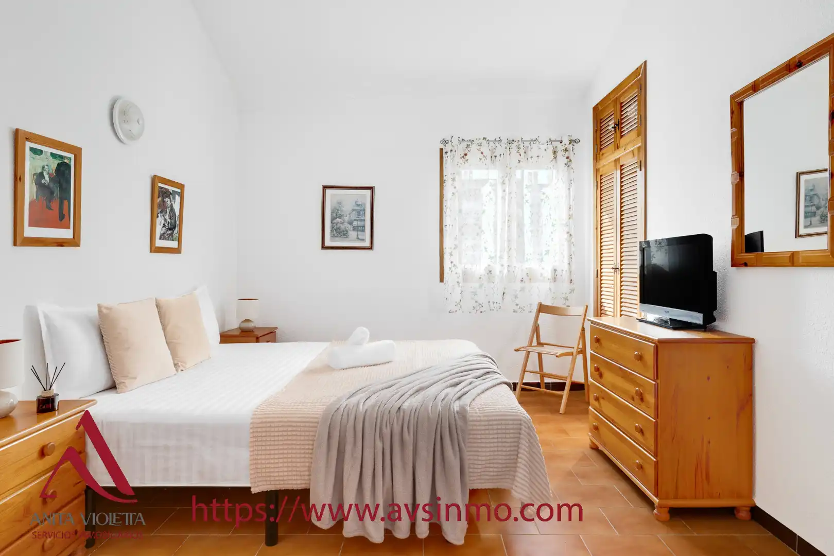 Bedroom of Detached homes for rent in Santa Pola  with Air Conditioner, Terrace and Furnished