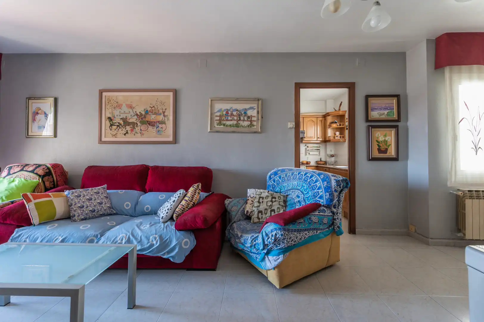 Wohnzimmer von Maisonette zum Verkauf in Mollet del Vallès mit Klimaanlage, Heizung und Abstellraum