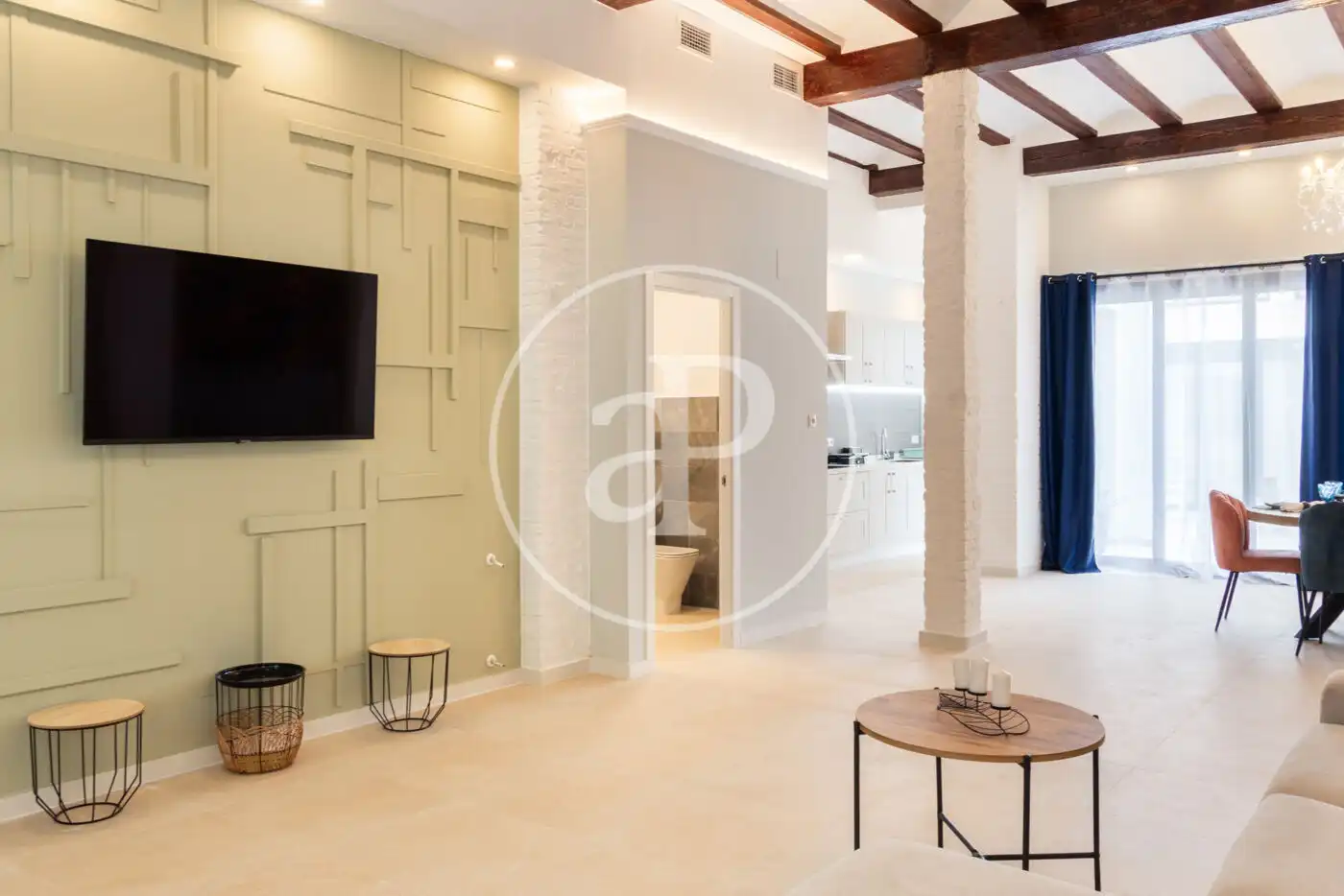 Sala de estar de Loft en venta en Valencia con Aire acondicionado, Calefacción y Terraza