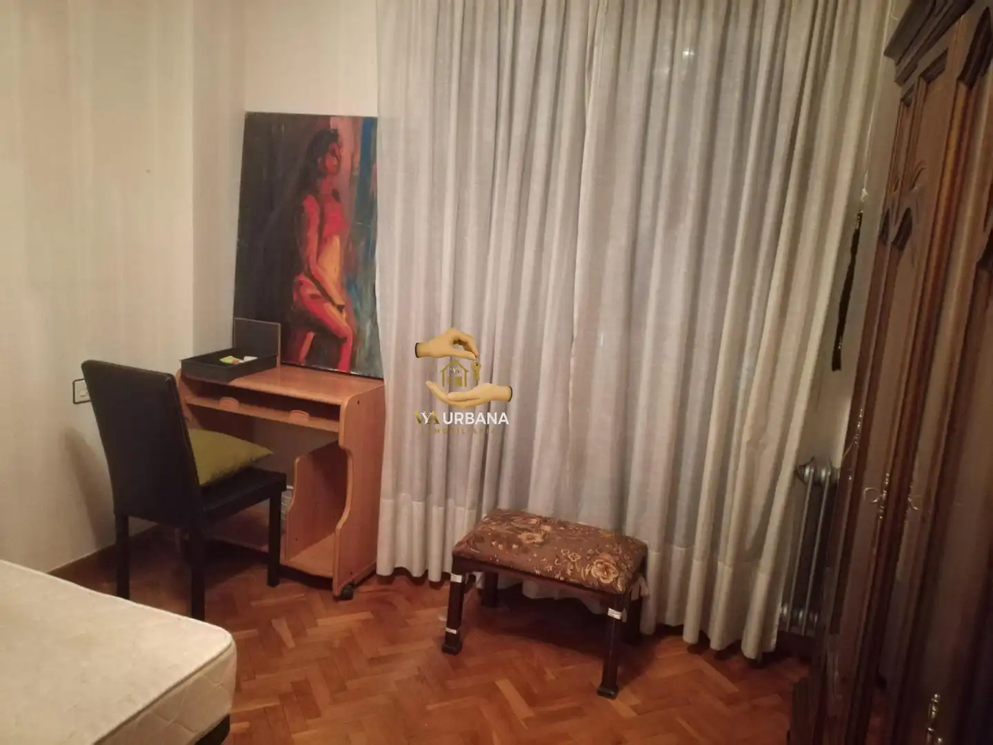 Schlafzimmer von Wohnung zum Verkauf in Salamanca mit Heizung, Möbliert und Balkon