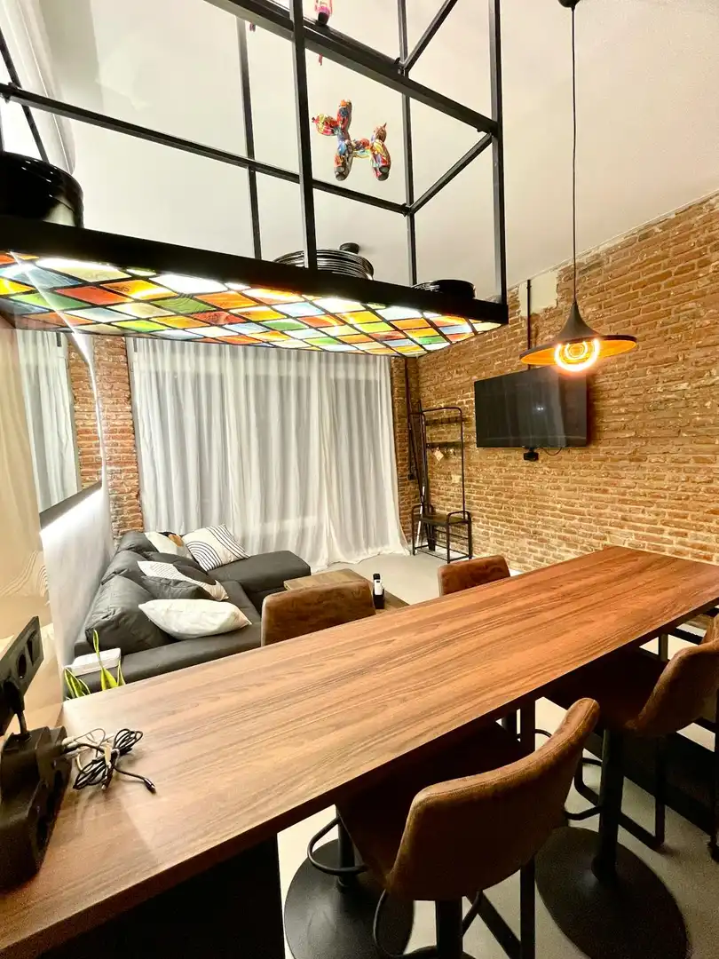 Sala d'estar de Pis de lloguer en Madrid amb Aire condicionat, Calefacció i Jardí privat