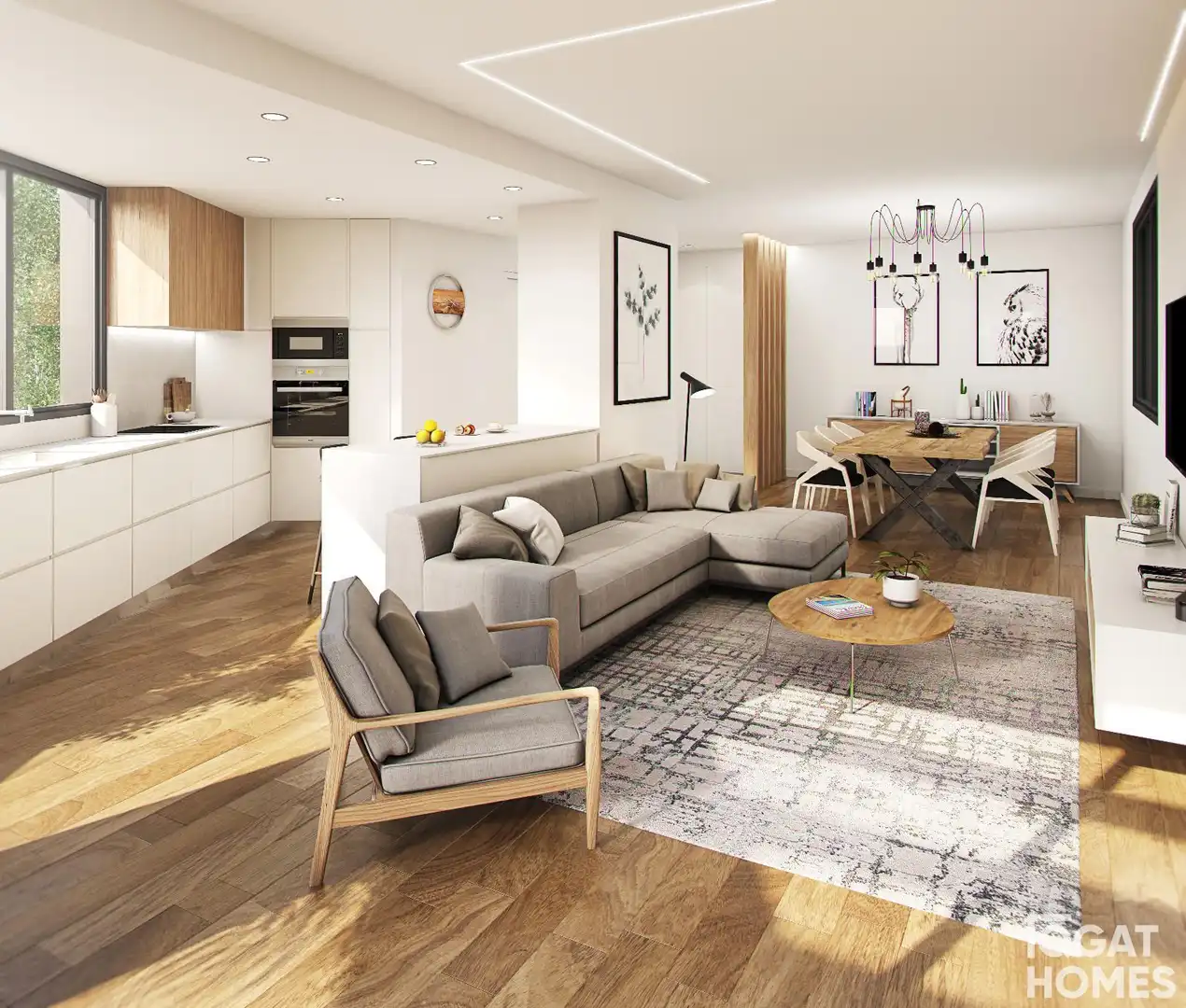 Living room of Houses for sale in Sant Cugat del Vallès  with Air Conditioner, Heating and Storage room