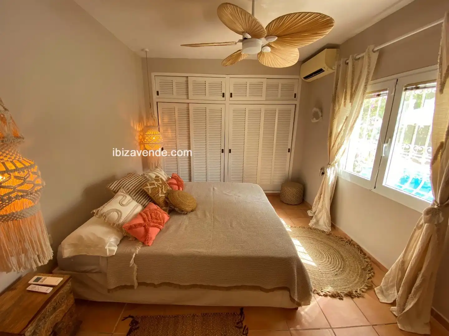 Dormitori de Casa o xalet de lloguer en Sant Josep de sa Talaia amb Aire condicionat, Calefacció i Jardí privat