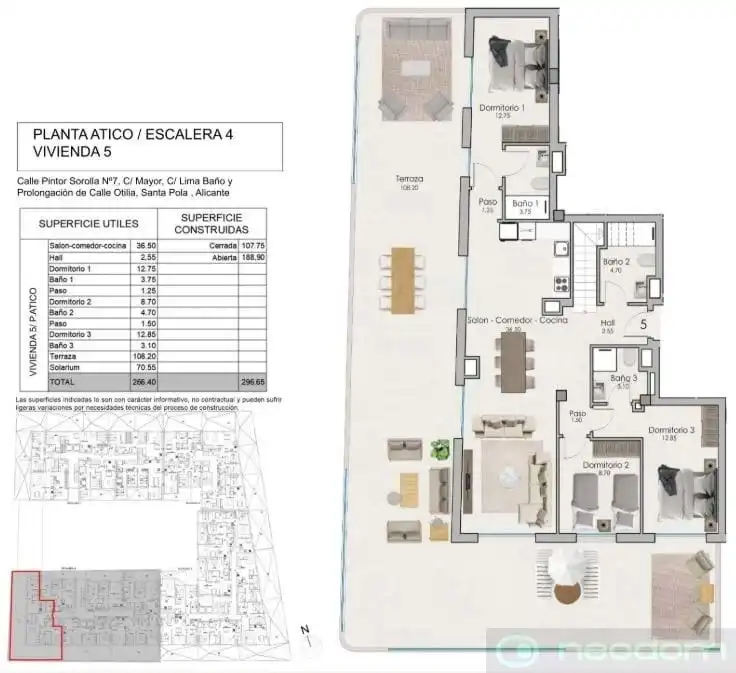 Penthouse zum Verkauf in Santa Pola ciudad, imagen 10