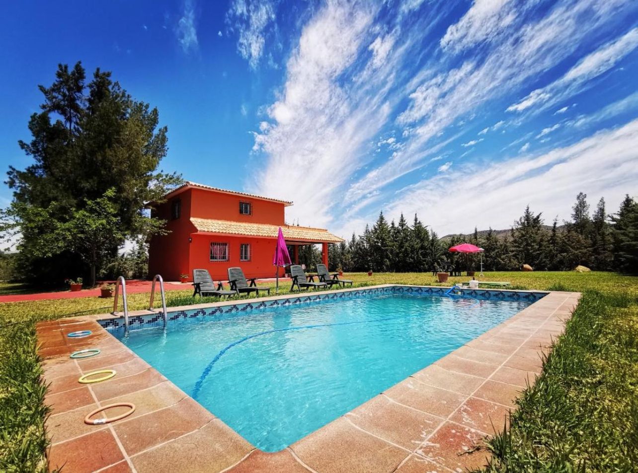 Piscina de Casa o xalet de lloguer en Pizarra amb Aire condicionat, Calefacció i Jardí privat