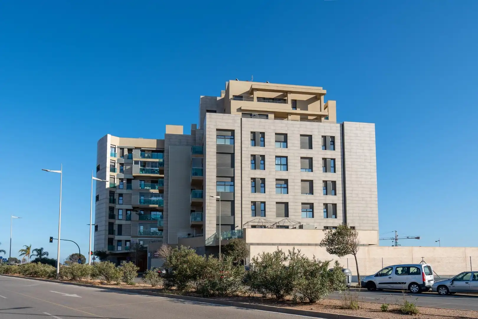 Exterior view of Flat for sale in Almería  with Air Conditioner, Terrace and Storage room
