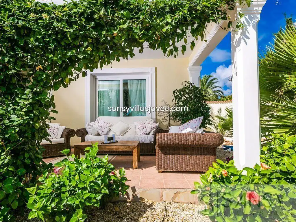 Garden of Houses for sale in Jávea / Xàbia  with Air Conditioner and Storage room