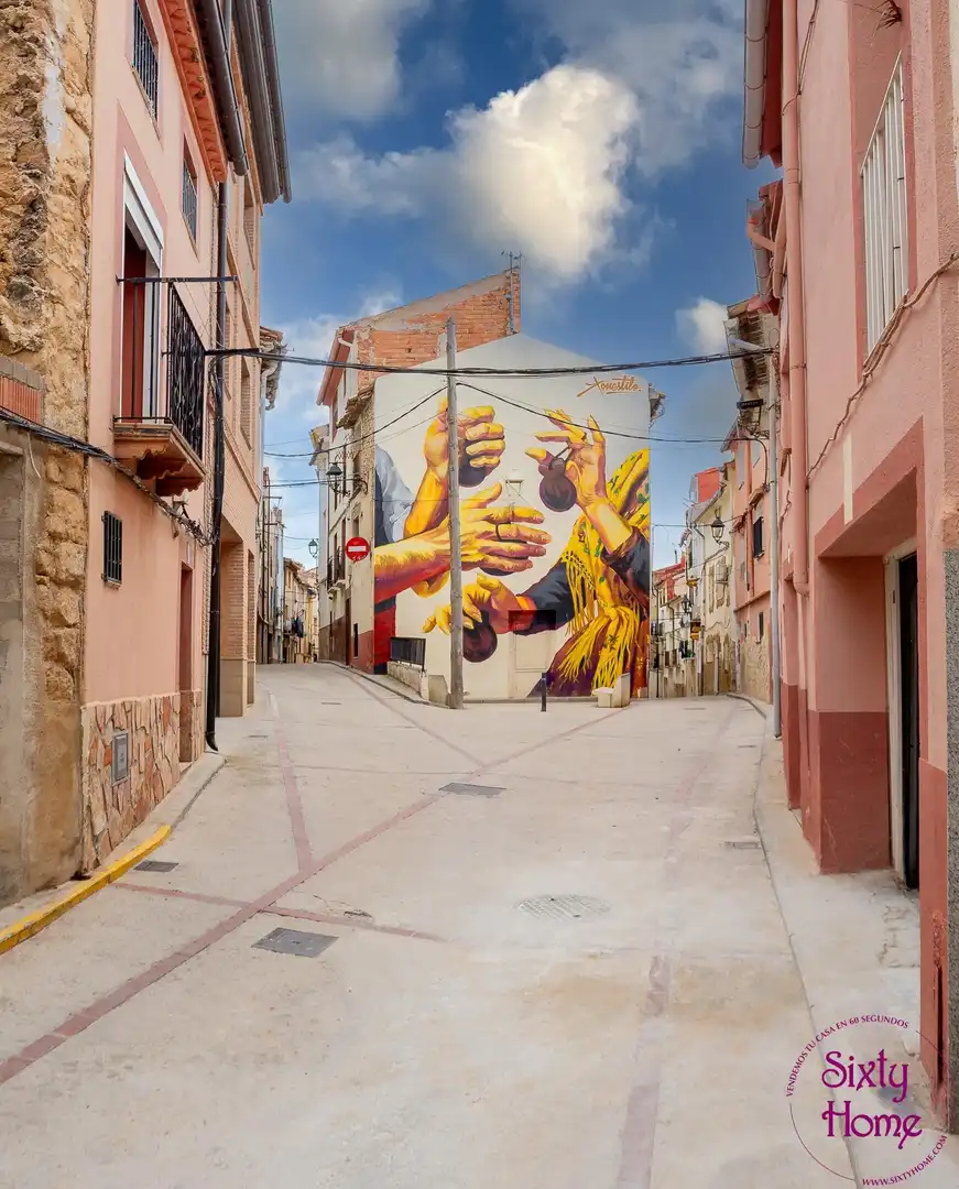Exterior view of Houses for sale in Andorra (Teruel)  with Storage room, Furnished and Balcony