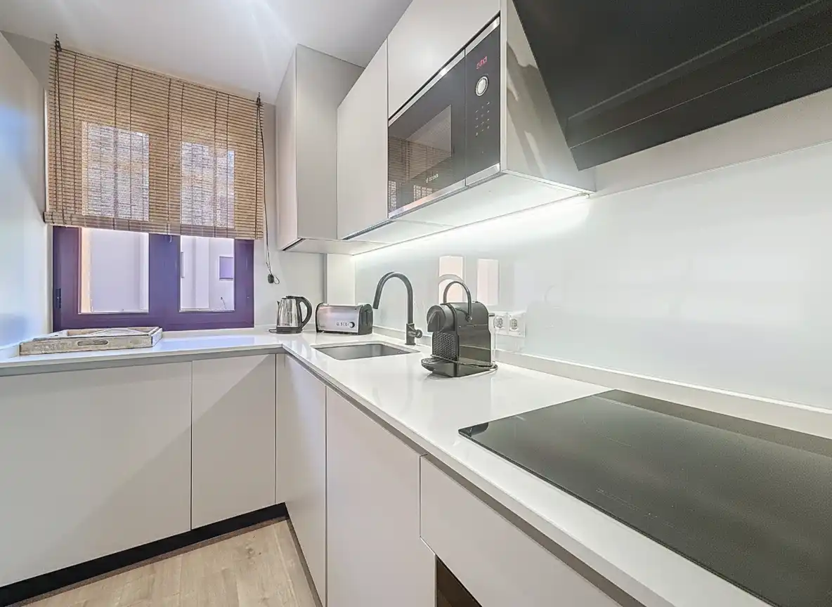 Kitchen of Apartments for sale in Benahavís  with Air Conditioner, Terrace and Swimming Pool