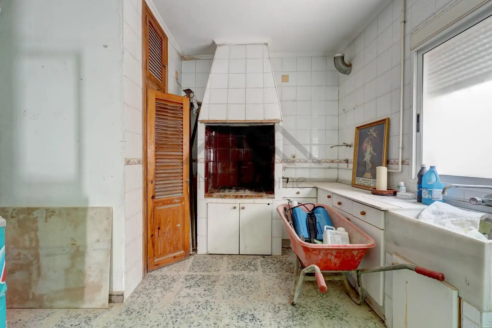 Cocina de Finca rústica en venta en La Pobla de Vallbona con Terraza y Balcón