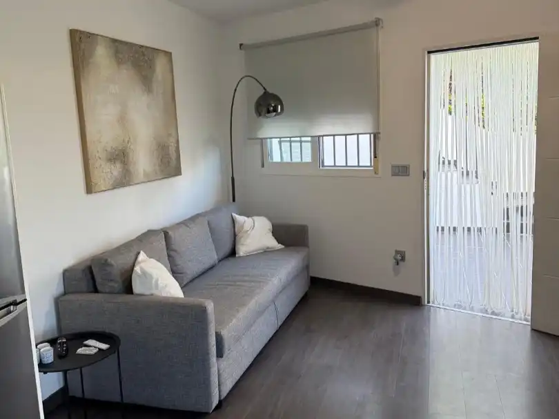 Living room of Flat for rent in Almuñécar  with Parquet flooring, Terrace and Furnished