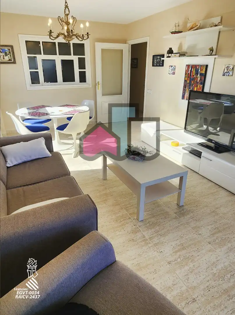 Sala de estar de Apartamento en venta en Cullera con Aire acondicionado, Terraza y Amueblado