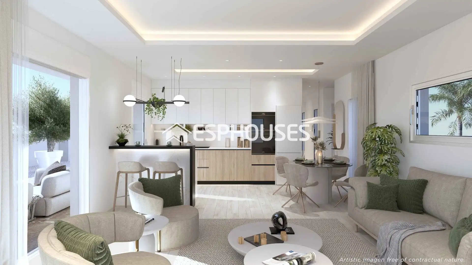 Sala d'estar de Apartament en venda en Los Alcázares amb Terrassa, Balcó i Piscina comunitària