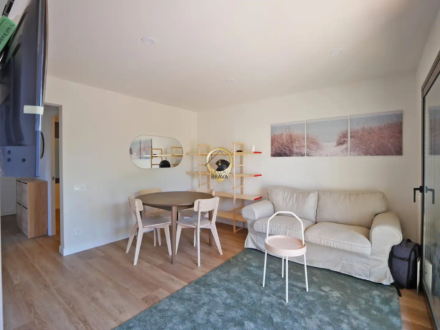 Living room of Flat for sale in Calonge i Sant Antoni  with Air Conditioner, Heating and Parquet flooring