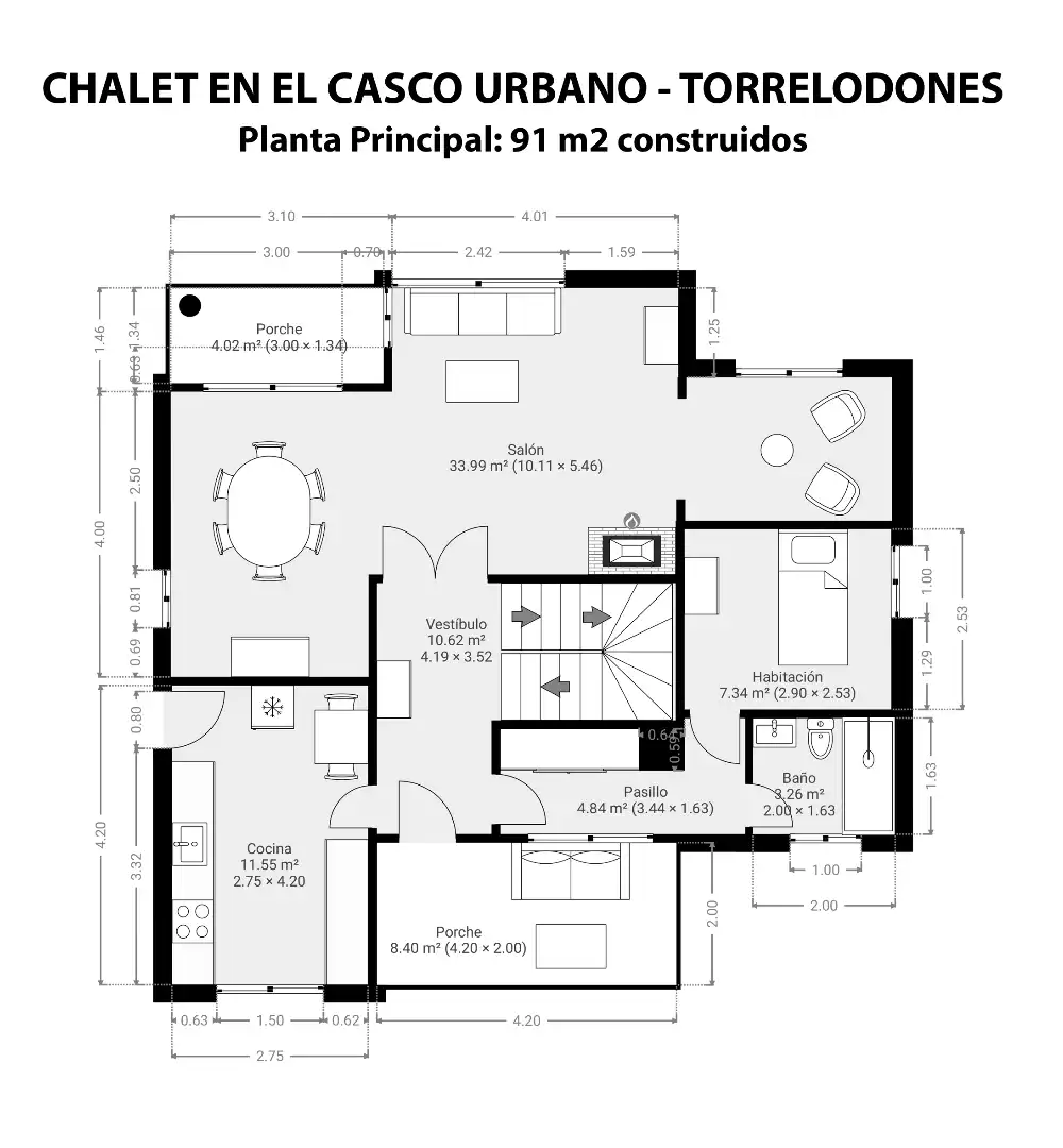 Haus oder Chalet zum Verkauf in Torrelodones mit Heizung, Privatgarten und Parkett