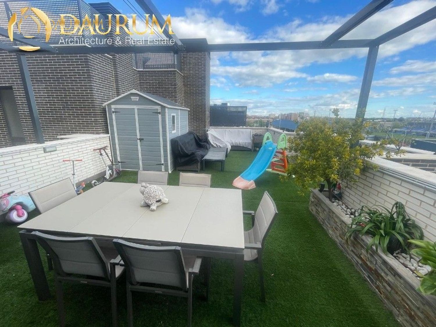 Terrace of Flat for sale in Fuenlabrada  with Air Conditioner, Heating and Swimming Pool