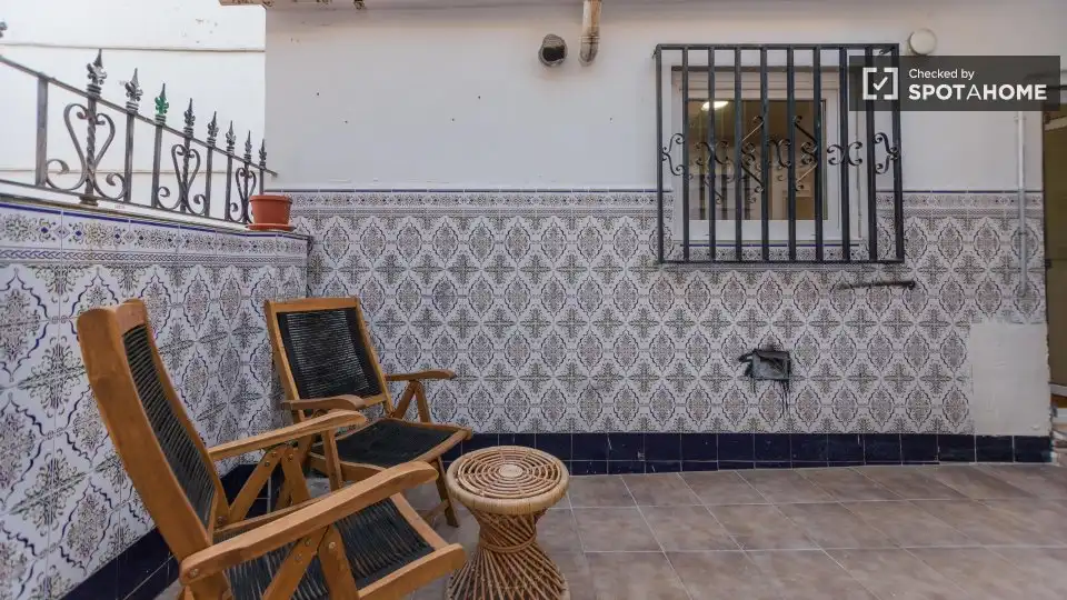 Terraza de Piso de alquiler en Mislata con Aire acondicionado, Calefacción y Amueblado