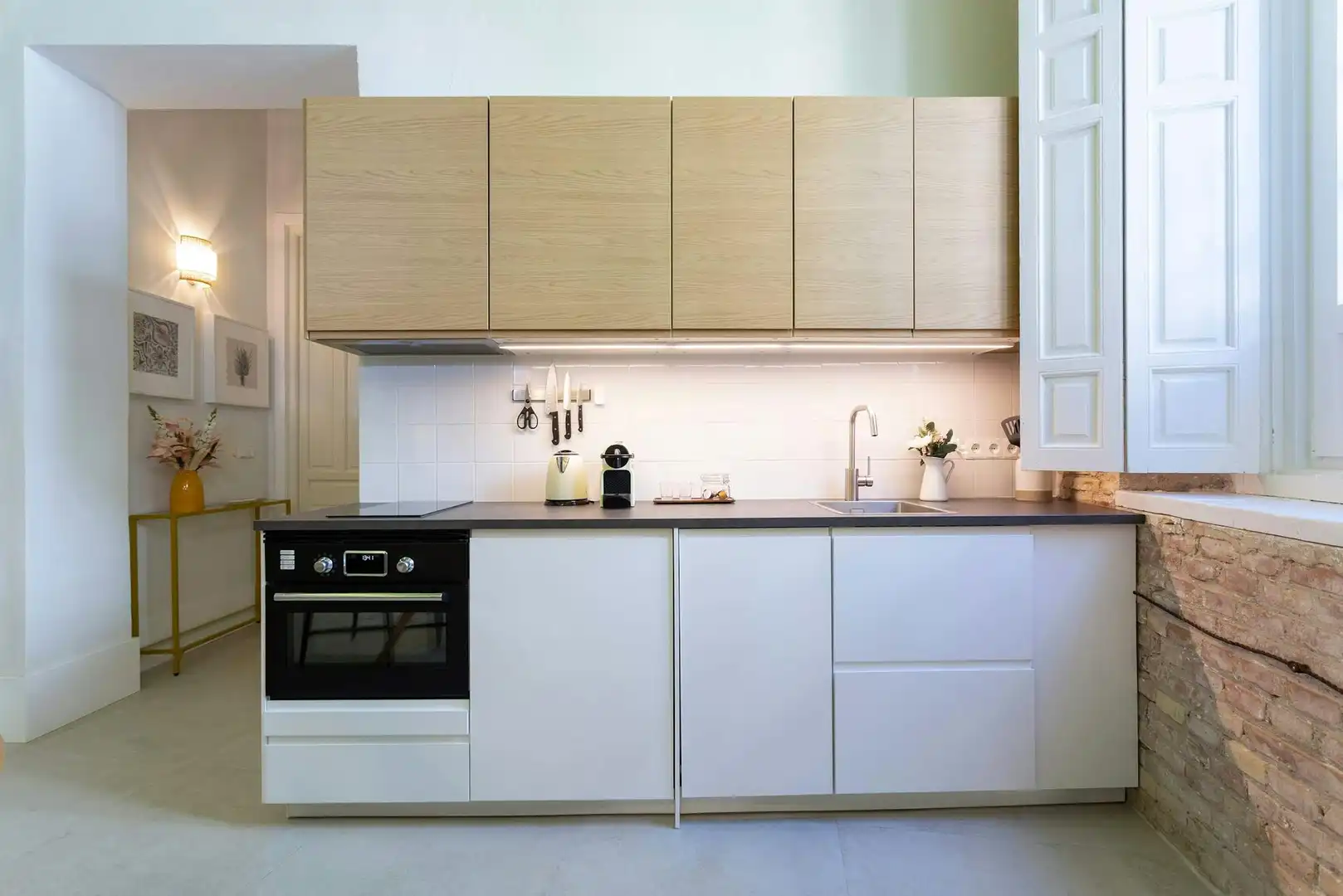 Cocina de Piso de alquiler en Sevilla con Aire acondicionado, Calefacción y Lavadora