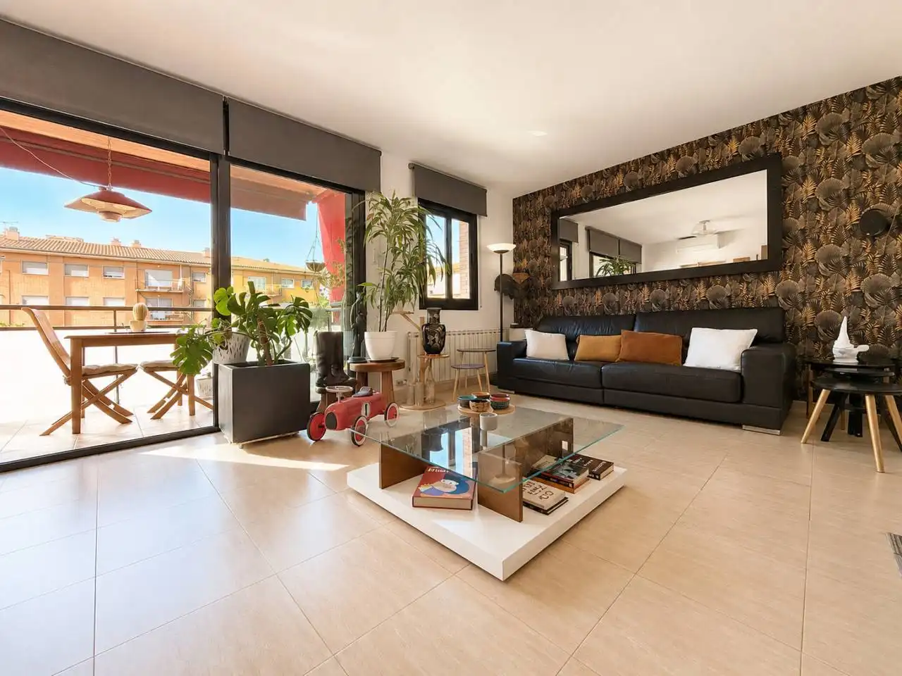 Sala d'estar de Dúplex en venda en Sant Celoni amb Aire condicionat, Calefacció i Terrassa
